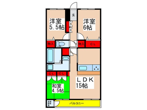 志木ファイブハイツ（１３１３）の物件間取画像